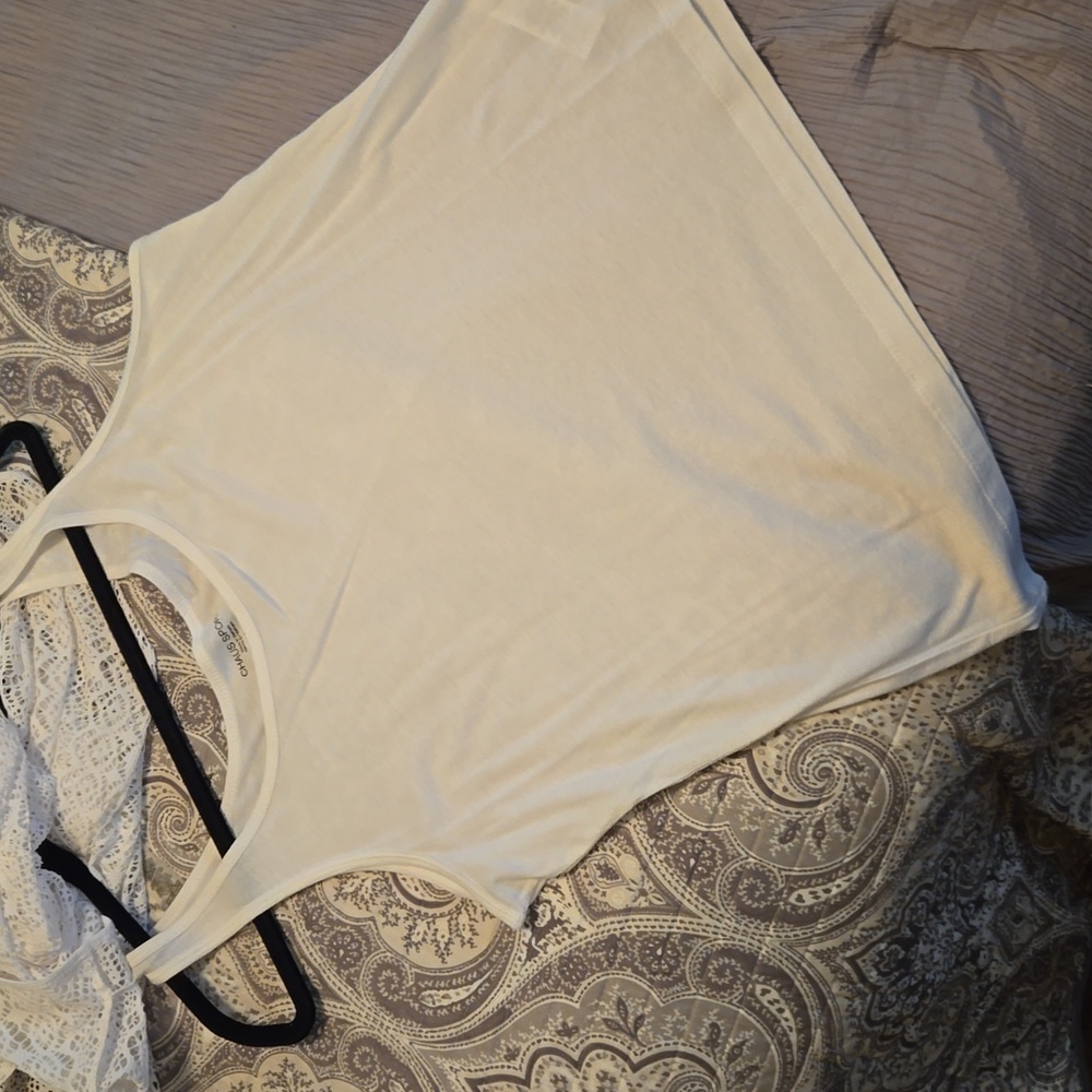 Claus Sport white open weave lace white blouse - Picture 3 of 4